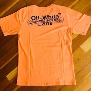 Rare off-white x chrome hearts t shirt